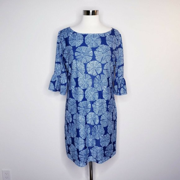 PALM BEACH Blue Sand Dollar UV 50 Shift Dress - Picture 6 of 11